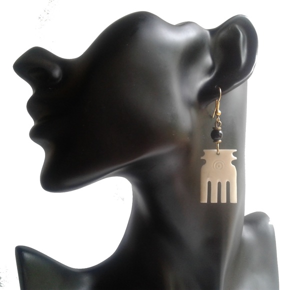 Handmade Jewelry - NWOT Afro Pick Earrings